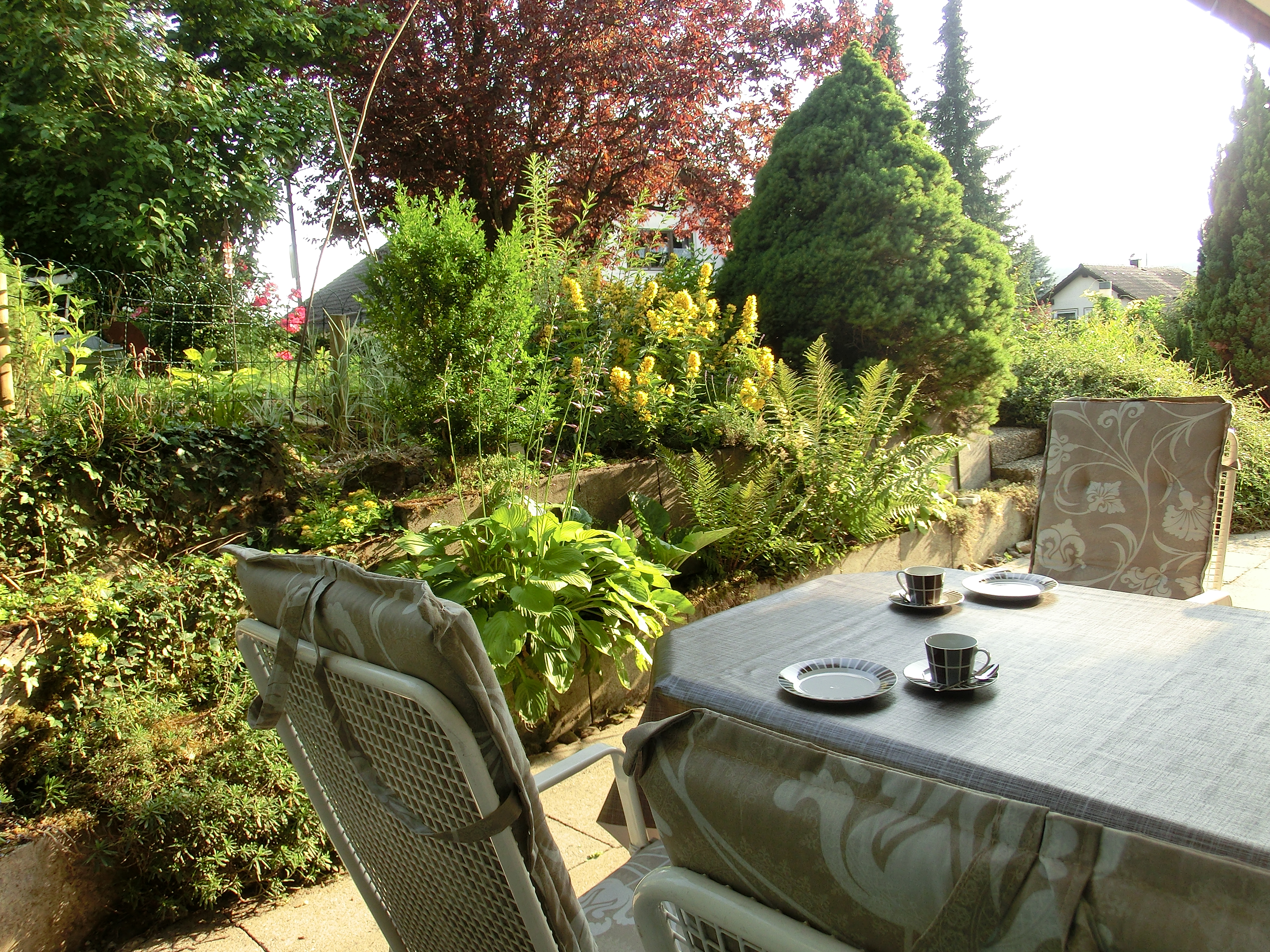 Terrassensitzplatz Blickrichtung S&uuml;dwest